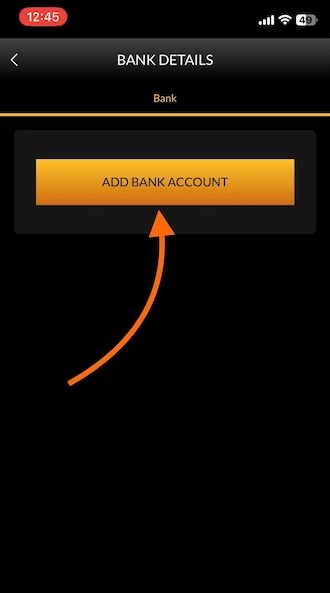 Step 2: Then click on "ADD BANK ACCOUNT".